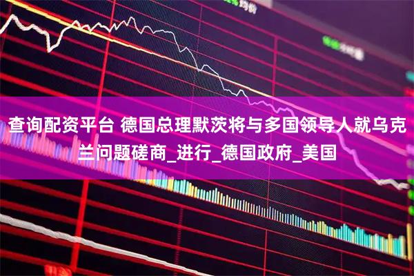 查询配资平台 德国总理默茨将与多国领导人就乌克兰问题磋商_进行_德国政府_美国